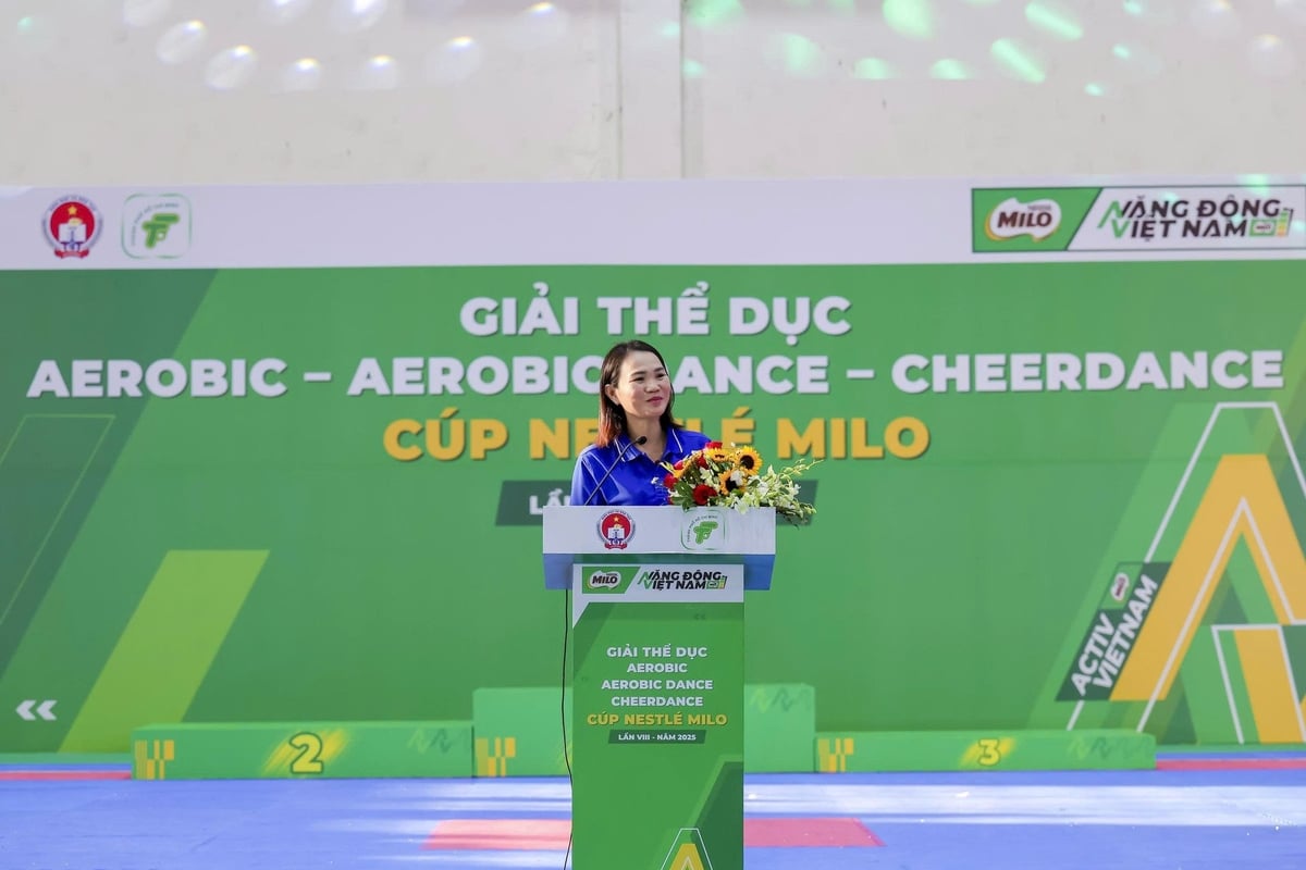 Bà Huỳnh Lê Như Trang – Phó Giám đốc Sở GD-ĐT TP.HCM phát biểu bế mạc. Ảnh: BTC.