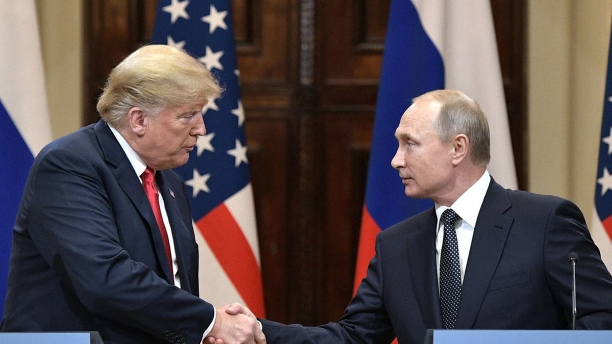 Tổng thống Mỹ Donald Trump và Tổng thống Nga Vladimir Putin. Ảnh: Điện Kremlin.