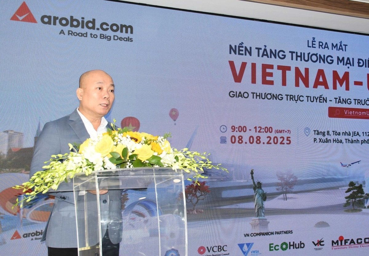 Ông Vũ Bá Phú - Cục trưởng Cục Xúc tiến thương mại (Bộ Công Thương) phát biểu. Ảnh: Thanh Ngân.