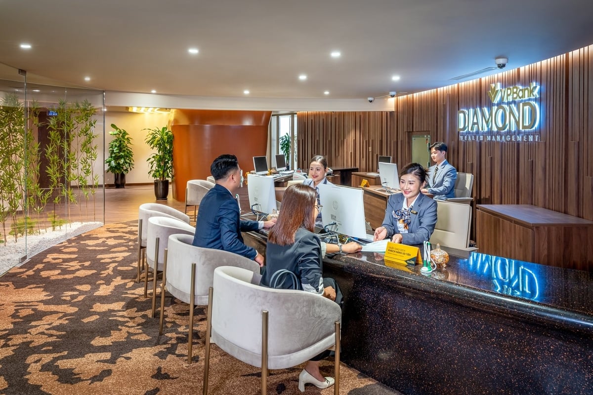 Không gian dành riêng cho khách hàng ưu tiên tiếp tục là điểm nhấn của mô hình Flagship. Ảnh: VPBank.