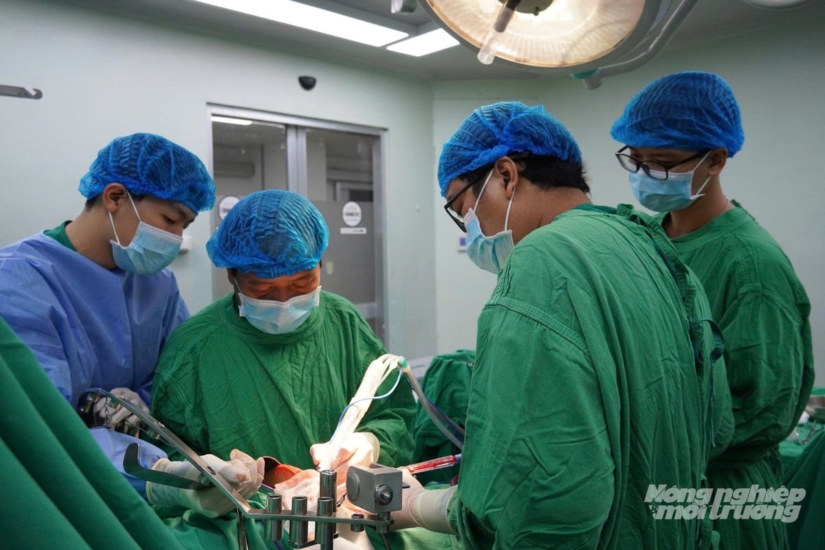 Ca phẫu thuật được thực hiện an toàn. Ảnh: Bệnh viện cung cấp.