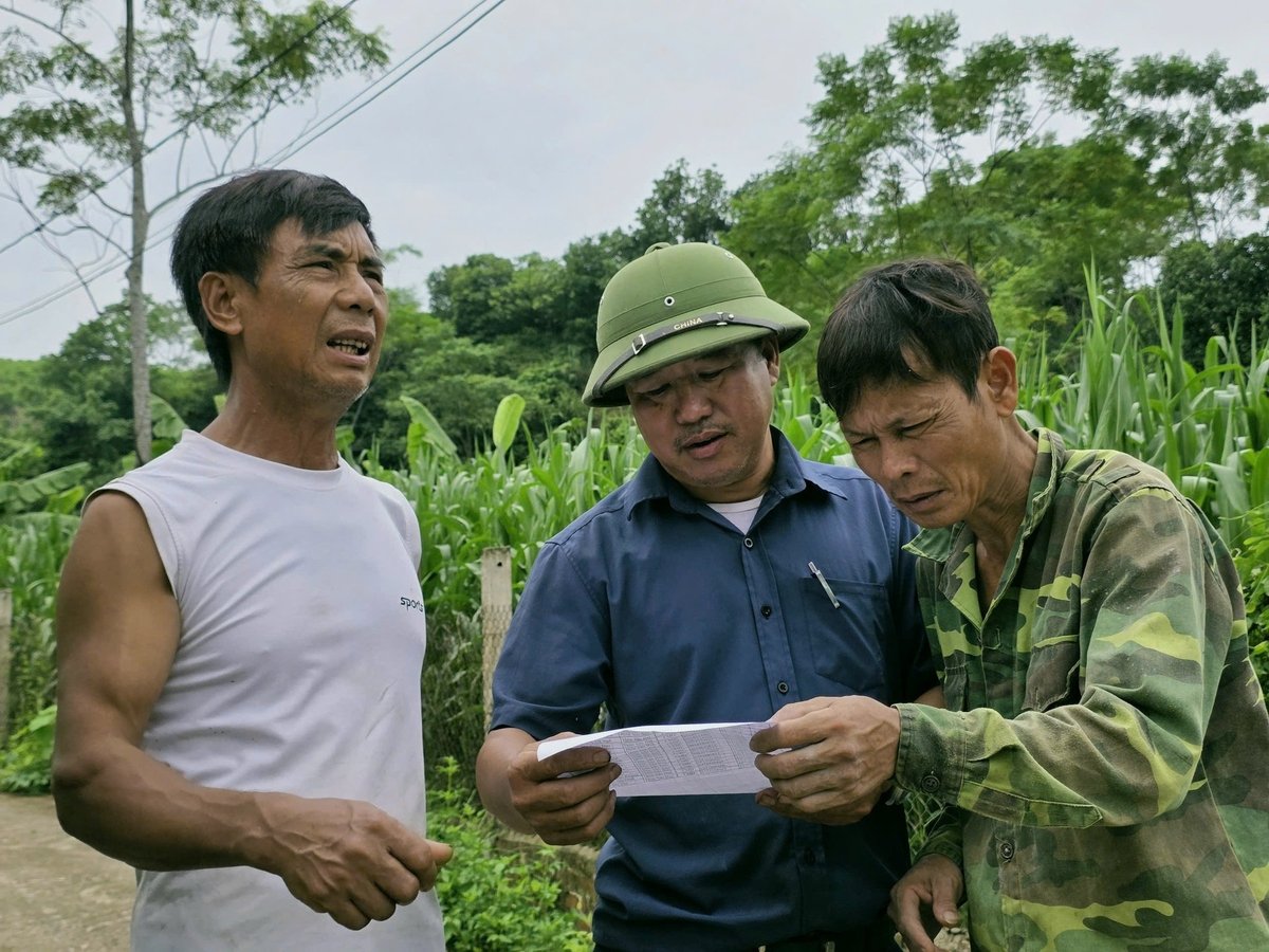 Các thôn đã thông bão rộng rãi Chiến dịch cho bà con đăng ký. Ảnh: Tú Thành.
