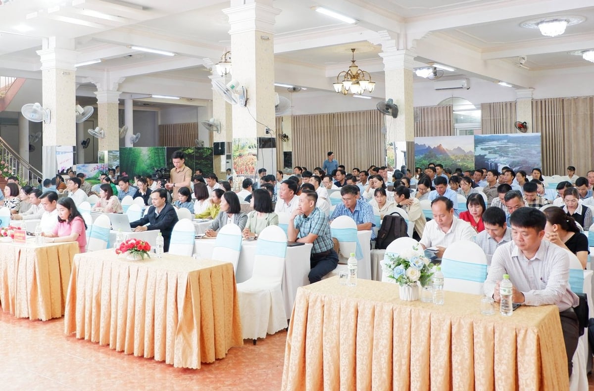 Hội nghị có sự tham dự của 250 đại biểu là lãnh đạo, công chức của 68 xã, phường phía Tây tỉnh Đắk Lắk. Ảnh: Tuấn Trần. Hội nghị có sự tham dự của 250 đại biểu là lãnh đạo, công chức của 68 xã, phường phía Tây tỉnh Đắk Lắk. Ảnh: Tuấn Trần.