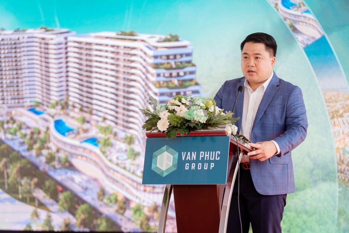 Tổng giám đốc Van Phuc Group phát biểu tại sự kiện. Ảnh: Vạn Phúc. Tổng giám đốc Van Phuc Group phát biểu tại sự kiện. Ảnh: Vạn Phúc.