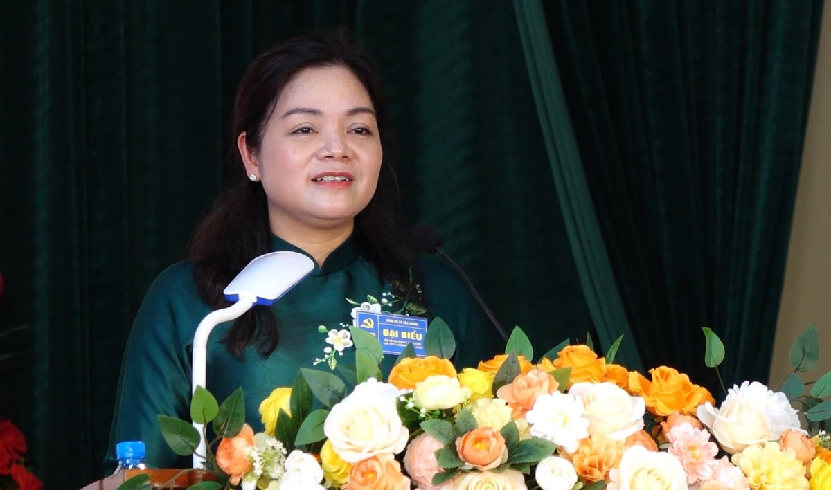 Đồng chí Nguyễn Thị Loan - Tỉnh ủy viên - Phó Chủ tịch UBND tỉnh Thái Nguyên phát biểu chỉ đạo tại đại hội. Ảnh: Quang Linh. Đồng chí Nguyễn Thị Loan - Tỉnh ủy viên - Phó Chủ tịch UBND tỉnh Thái Nguyên phát biểu chỉ đạo tại đại hội. Ảnh: Quang Linh.