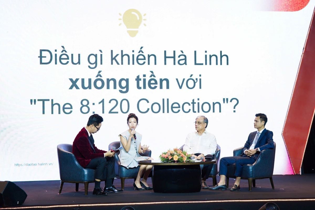 Doanh nhân Hà Linh đánh giá cao không gian 2 trong 1 của The 8:120 Collection.