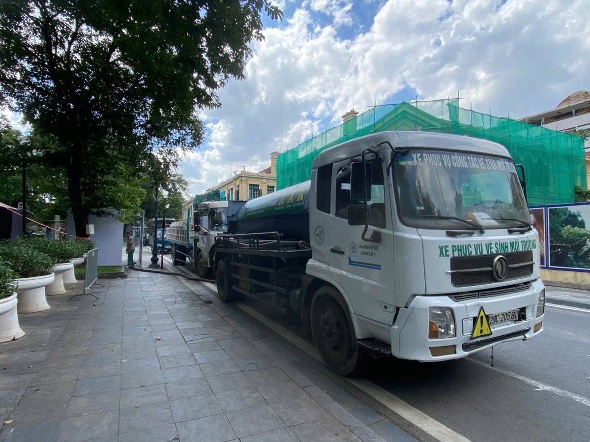 Urenco đảm bảo các điều kiện (cấp nước, xử lý thải) đáp ứng tốt nhất cho việc vận hành nhà vệ sinh lưu động. Ảnh: Urenco cung cấp.