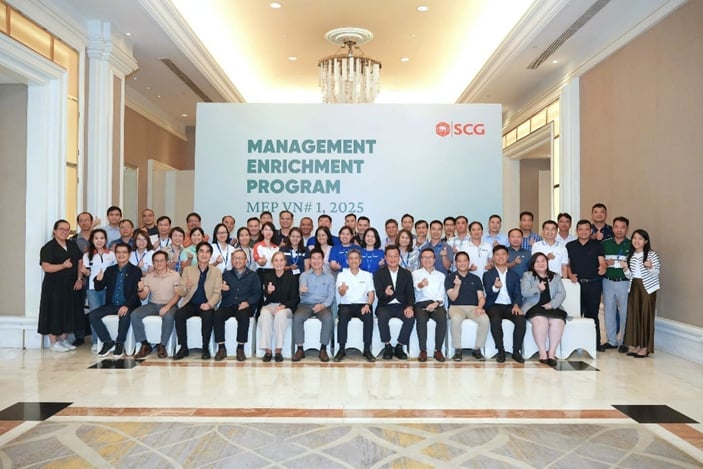 Lần đầu tiên triển khai tại Việt Nam, chương trình MEP hợp tác cùng ĐH Duke đã đào tạo 40 quản lý cấp trung và cao về tư duy chiến lược, đổi mới và lãnh đạo ESG, củng cố nguồn nhân lực bền vững cho SCG. Ảnh: SCG.