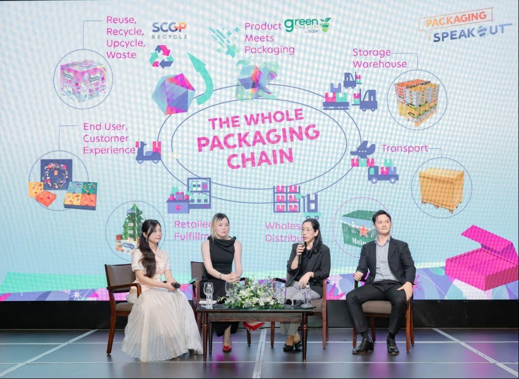 SCG lan toả phát triển bền vững qua 'Packaging Speak Out 2025', cuộc thi do SCGP tổ chức, quy tụ hơn 300 sinh viên, thúc đẩy sáng tạo và kỹ năng thực tiễn vì kinh tế tuần hoàn. Ảnh: SCG.