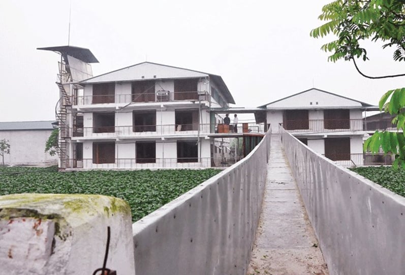 Chung cư lợn được xây dựng vào năm 2010. Ảnh: HL.