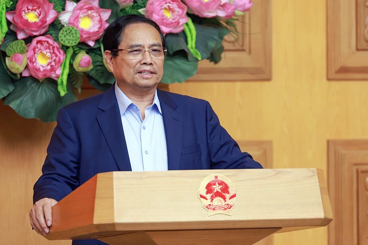 Thủ tướng nhấn mạnh, phát triển kinh tế tư nhân là một chủ trương lớn của Đảng và Nhà nước. Ảnh: VGP.