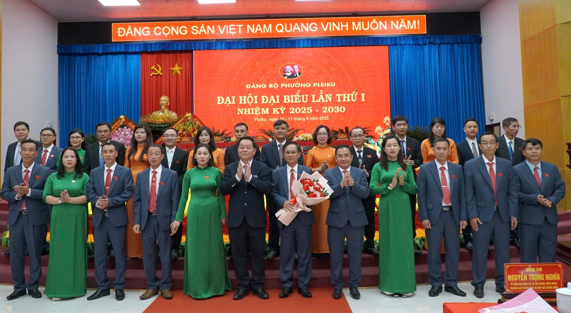 Đảng bộ phường Pleiku tổ chức Đại hội Đảng bộ lần thứ I, nhiệm kỳ 2025 - 2030. Ảnh: Tuấn Anh.