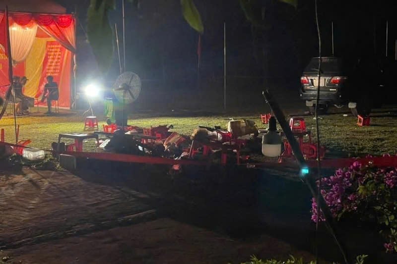 Hiện trường vụ tai nạn. Ảnh: Người dân cung cấp.