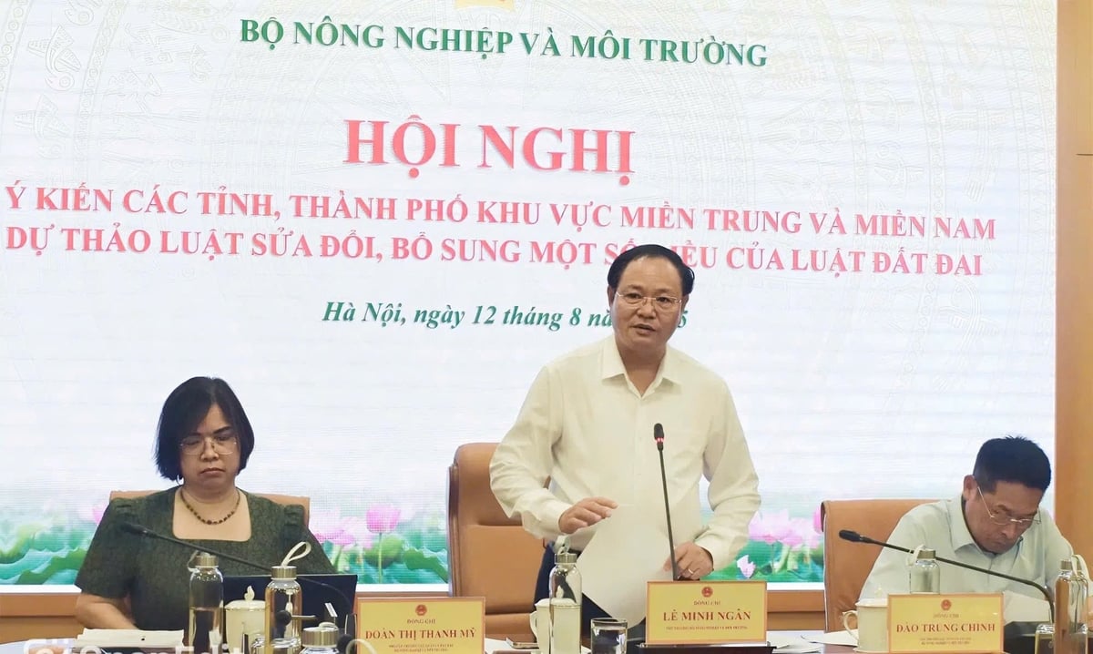 Thứ trưởng Lê Minh Ngân cho biết, dự thảo Luật sửa đổi, bổ sung một số điều của Luật Đất đai đã sửa đổi, bổ sung nhiều nội dung quan trọng như: quy hoạch, kế hoạch sử dụng đất, thu hồi đất, bồi thường, hỗ trợ, tái định cư khi Nhà nước thu hồi đất... Ảnh: Trường Giang.