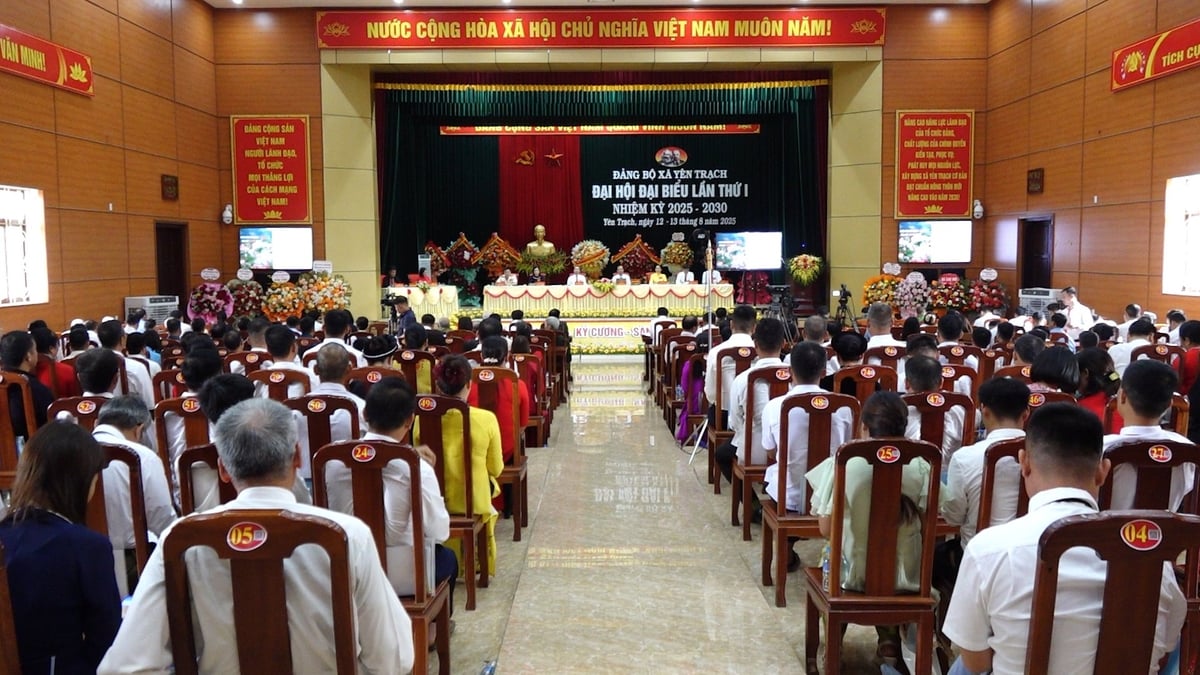 Đại hội Đảng bộ xã Yên Trạch (Thái Nguyên) lần thứ I, nhiệm kỳ 2025-2030. Ảnh: Quang Linh. Đại hội Đảng bộ xã Yên Trạch (Thái Nguyên) lần thứ I, nhiệm kỳ 2025-2030. Ảnh: Quang Linh.