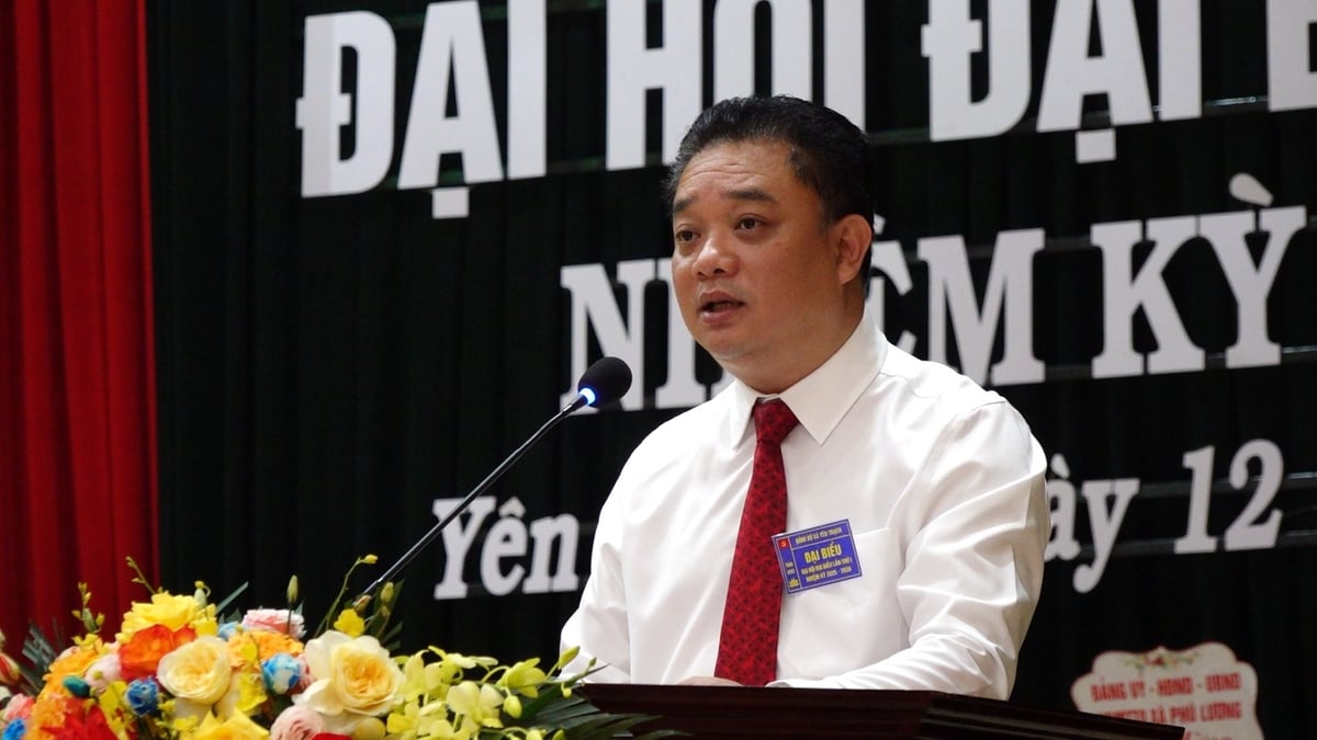 Đồng chí Bùi Thanh Hải - Phó Chủ nhiệm Thường trực Ủy ban Kiểm tra Tỉnh ủy Thái Nguyên phát biểu chỉ đạo tại đại hội. Ảnh: Quang Linh. Đồng chí Bùi Thanh Hải - Phó Chủ nhiệm Thường trực Ủy ban Kiểm tra Tỉnh ủy Thái Nguyên phát biểu chỉ đạo tại đại hội. Ảnh: Quang Linh.