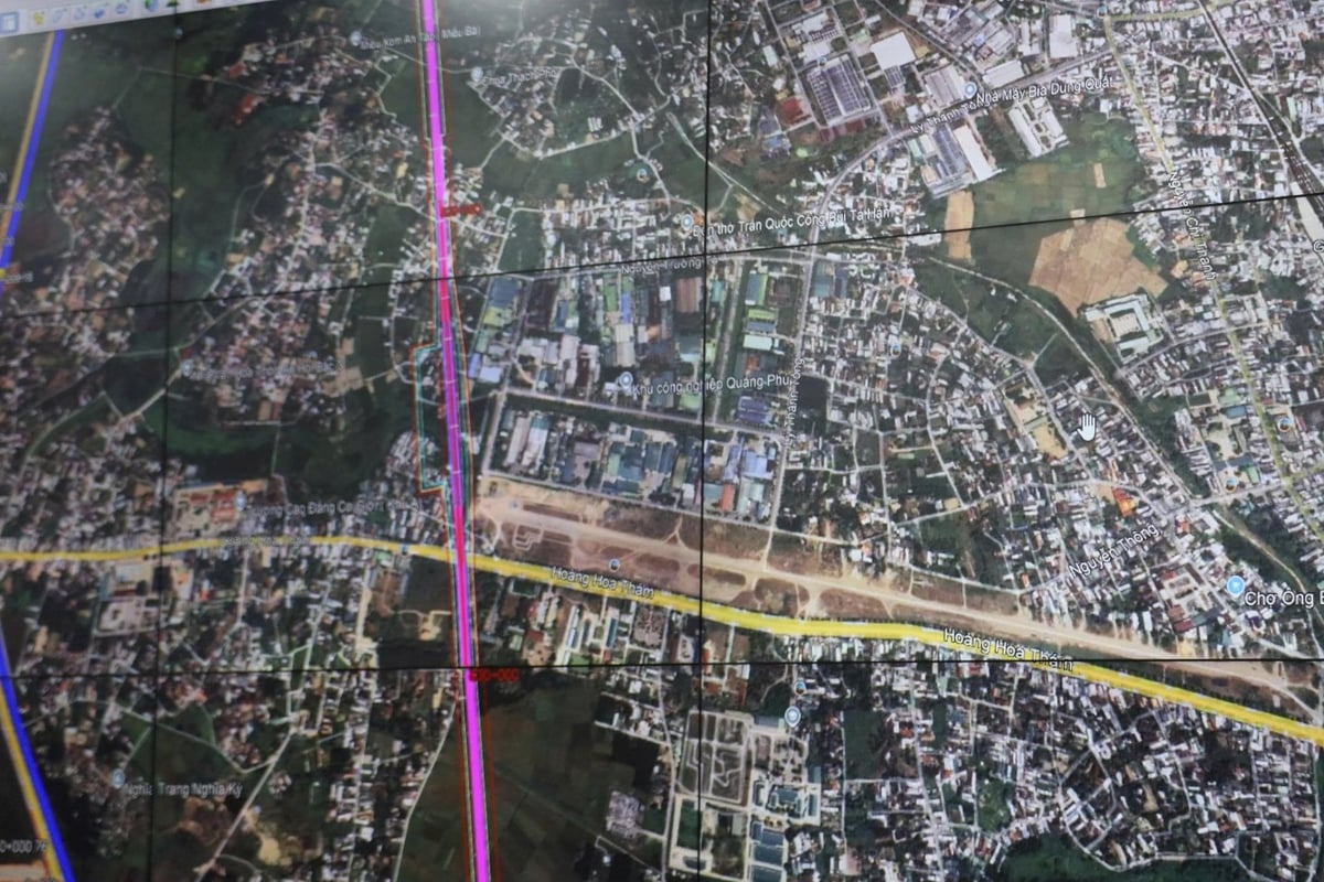 Dự án đường sắt tốc độ cao đi qua Quảng Ngãi có dài 86,3km. Ảnh: Võ Hà.