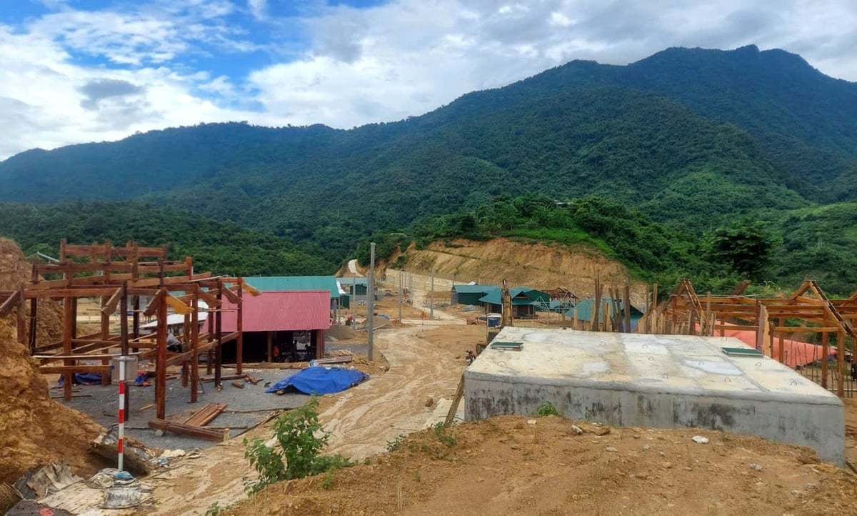 Một góc Khu tái định cư bản Sơn Hà, xã Mường Xén. Ảnh: Đình Tiệp.