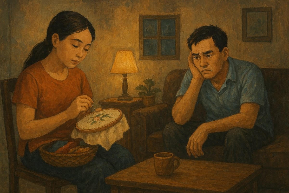 Chồng thất nghiệp càng cần sự khéo léo của vợ. Ảnh: AI.