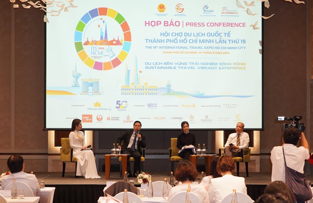 Buổi họp báo thông tin về Hội chợ Du lịch quốc tế TP.HCM lần thứ 19. Ảnh: Nguyễn Thủy.