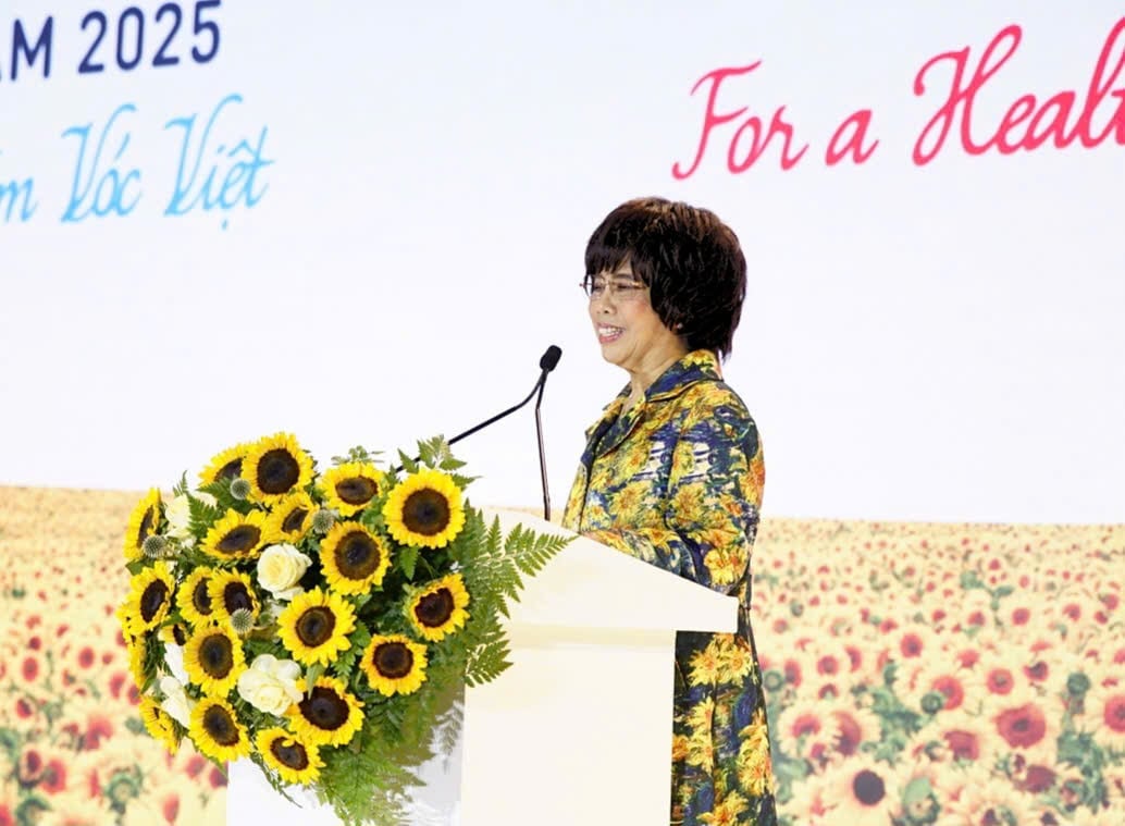  Anh hùng Lao động Thái Hương, Nhà sáng lập Tập đoàn TH. Ảnh: Linh Linh.
