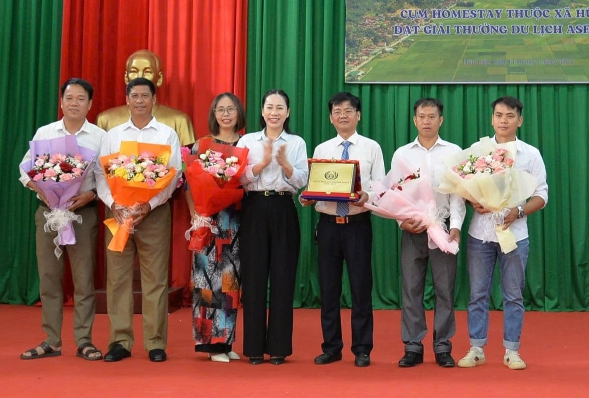 Các homestay ở xã Hữu Liên nhận giải thưởng du lịch ASEAN năm 2025. Ảnh: Hoàng Nghĩa.