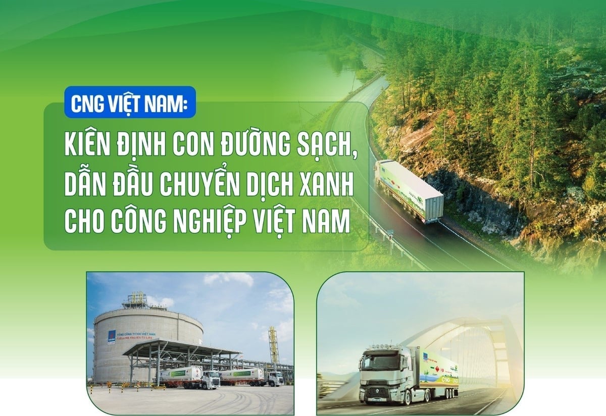 PV GAS CNG – Kiên định con đường sạch, tiên phong chuyển dịch xanh cho công nghiệp Việt Nam. Ảnh: PV GAS.