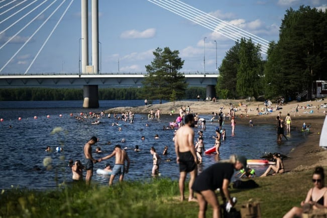 Climate consultant at Swedish Red Cross Maja Vahlberg said that the Nordic heat wave 'was a stark reminder of the threat of climate change in cold-climate countries that aren’t normally considered vulnerable.' | Jouni Porsanger/Lehtikuva/AFP via Getty Images.