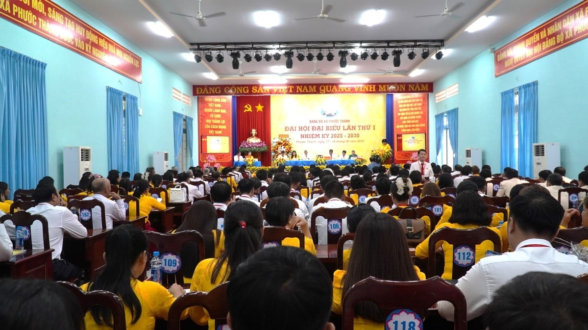 Đại hội bầu Ban Chấp hành Đảng bộ xã Phước Thành nhiệm kỳ 2025- 2030, kỳ vọng tập thể lãnh đạo mới đưa địa phương phát triển toàn diện, hiện đại, nghĩa tình. Ảnh: Trần Phi.