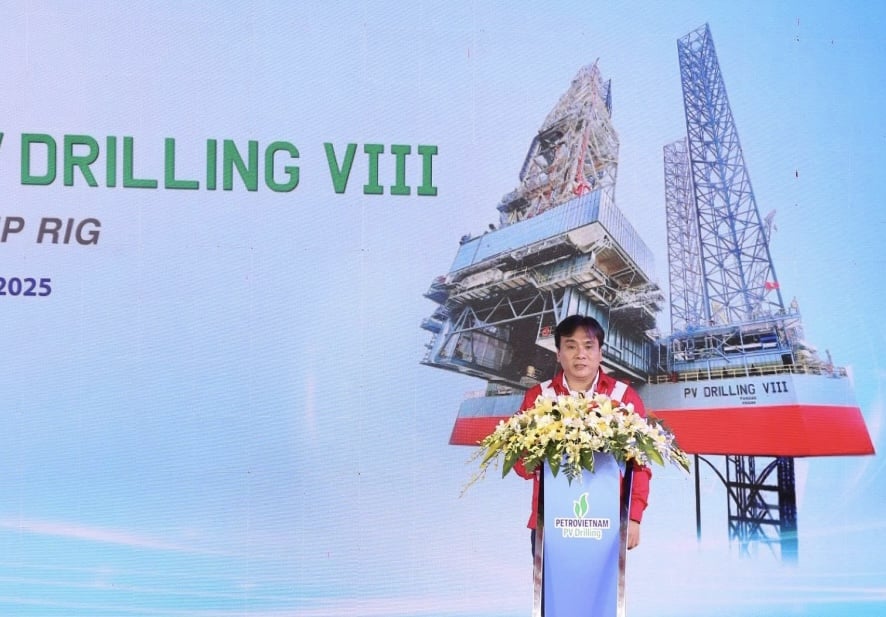 Ông Nguyễn Xuân Cường - Tổng giám đốc PV Drilling phát biểu tại buổi lễ. Ảnh: PV Drilling. Ông Nguyễn Xuân Cường - Tổng giám đốc PV Drilling phát biểu tại buổi lễ. Ảnh: PV Drilling.