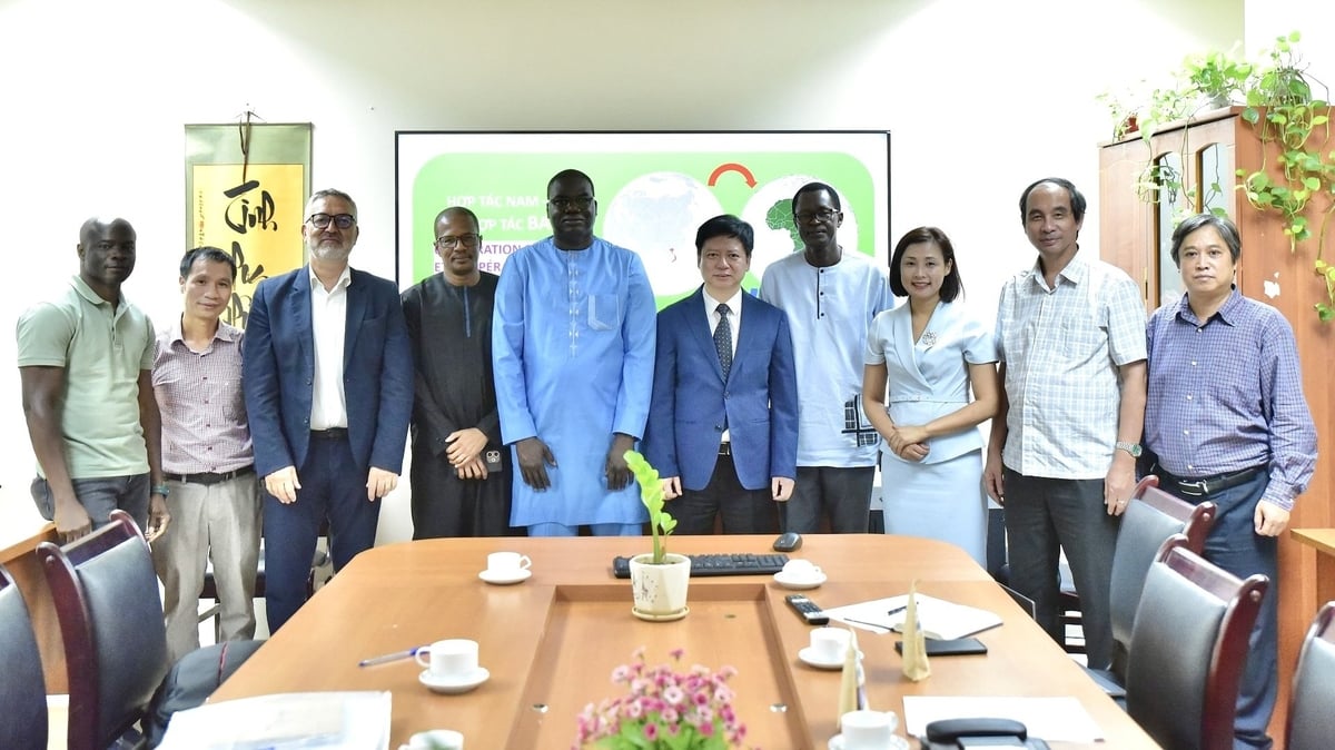 Các nhà khoa học nông nghiệp Senegal tới thăm Việt Nam từ ngày 18 đến 24/8 để tìm hiểu các mô hình nông nghiệp sinh thái. Ảnh: Kiều Chi. 