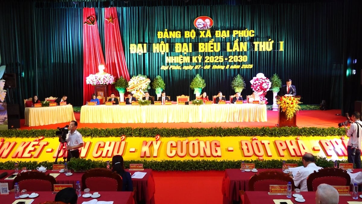 Đại hội đại biểu Đảng bộ xã Đại Phúc lần thứ I, nhiệm kỳ 2025-2030. Ảnh: Quang Linh. Đại hội đại biểu Đảng bộ xã Đại Phúc lần thứ I, nhiệm kỳ 2025-2030. Ảnh: Quang Linh.