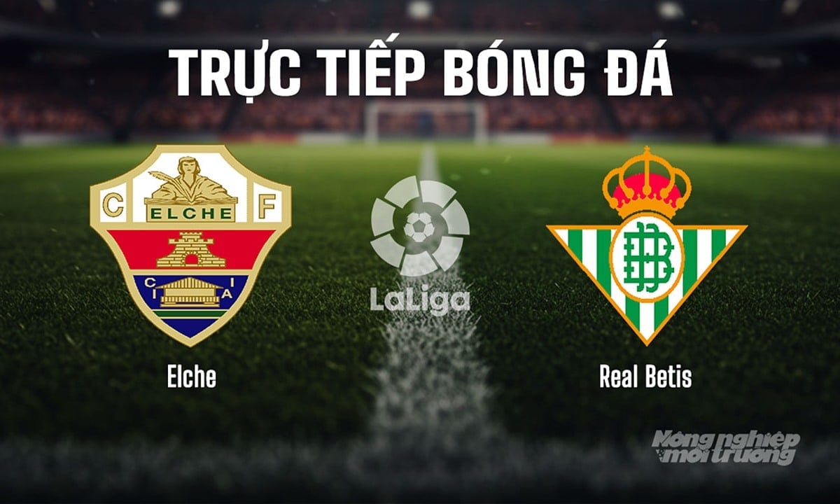 Trực tiếp bóng đá La Liga 2025/26 giữa Elche vs Real Betis ngày 19/8/2025