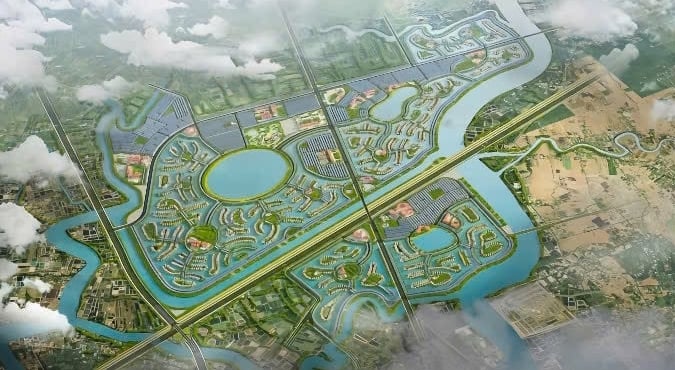 Phối cảnh Khu đô thị mới Phước Vĩnh Tây, tỉnh Tây Ninh. Ảnh: Vingroup. Phối cảnh Khu đô thị mới Phước Vĩnh Tây, tỉnh Tây Ninh. Ảnh: Vingroup.