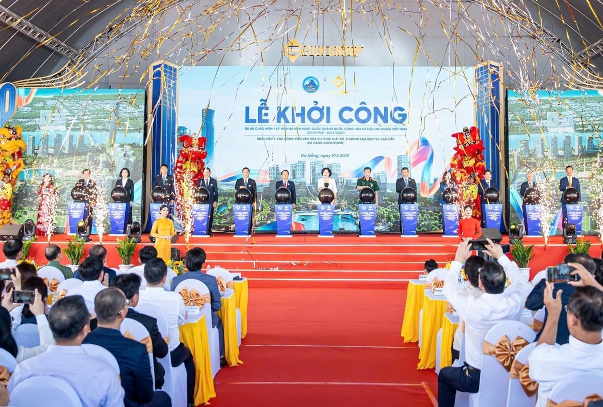 Khởi công siêu tổ hợp Da Nang Downtown gần 80.000 tỷ đồng. Ảnh: Lan Anh. Khởi công siêu tổ hợp Da Nang Downtown gần 80.000 tỷ đồng. Ảnh: Lan Anh.