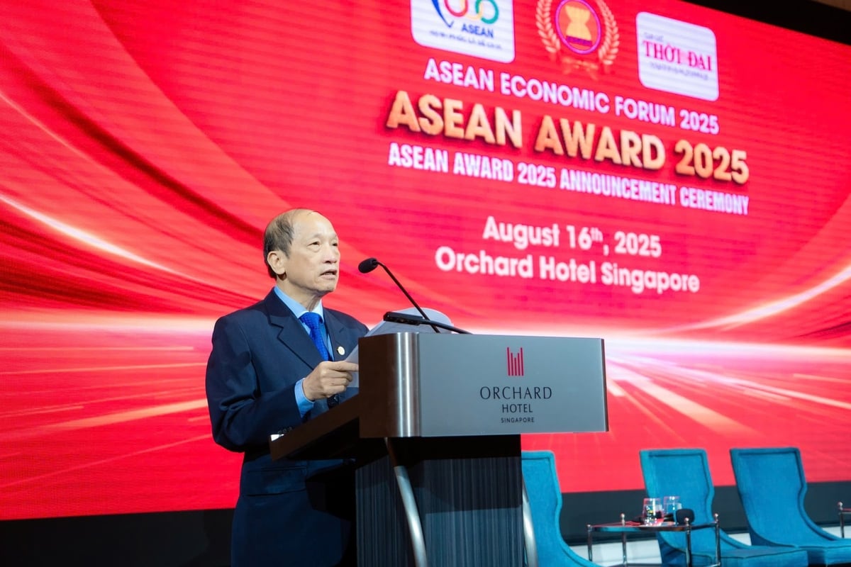 Ông Phạm Quỳnh Mạnh – Phó Chủ tịch Hiệp hội Phát triển kinh tế Việt Nam – ASEAN (VASEAN) đã phát biểu khai mạc chương trình. Ảnh: Trần Quân.