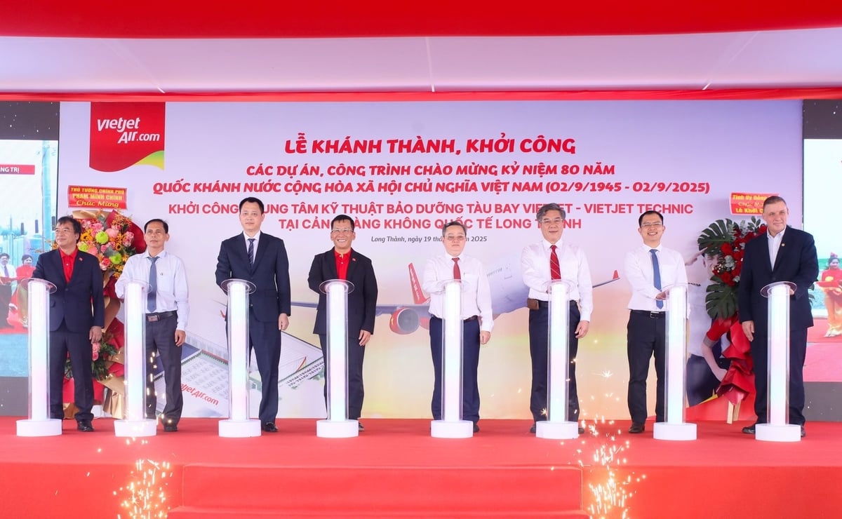 Vietjet khởi công xây dựng Trung tâm kỹ thuật bảo dưỡng tàu bay tại sân bay quốc tế Long Thành. Ảnh: Vietjet.