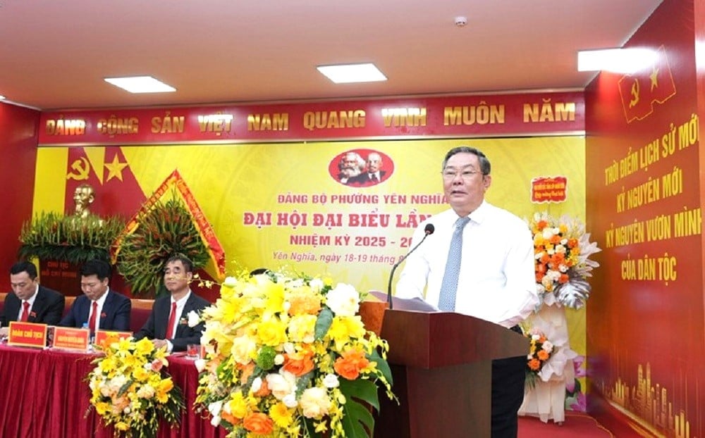 Phó Chủ tịch Thường trực UBND thành phố Hà Nội Lê Hồng Sơn phát biểu chỉ đạo Đại hội. Ảnh: Hoàng Điệp.
