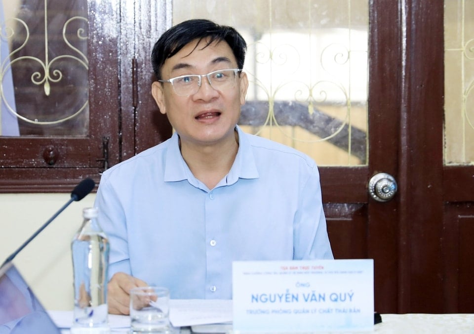 Ông Nguyễn Văn Quý, Trưởng phòng Quản lý chất thải rắn - Sở Nông nghiệp và Môi trường Hà Nội. Ảnh: Quang Thái.