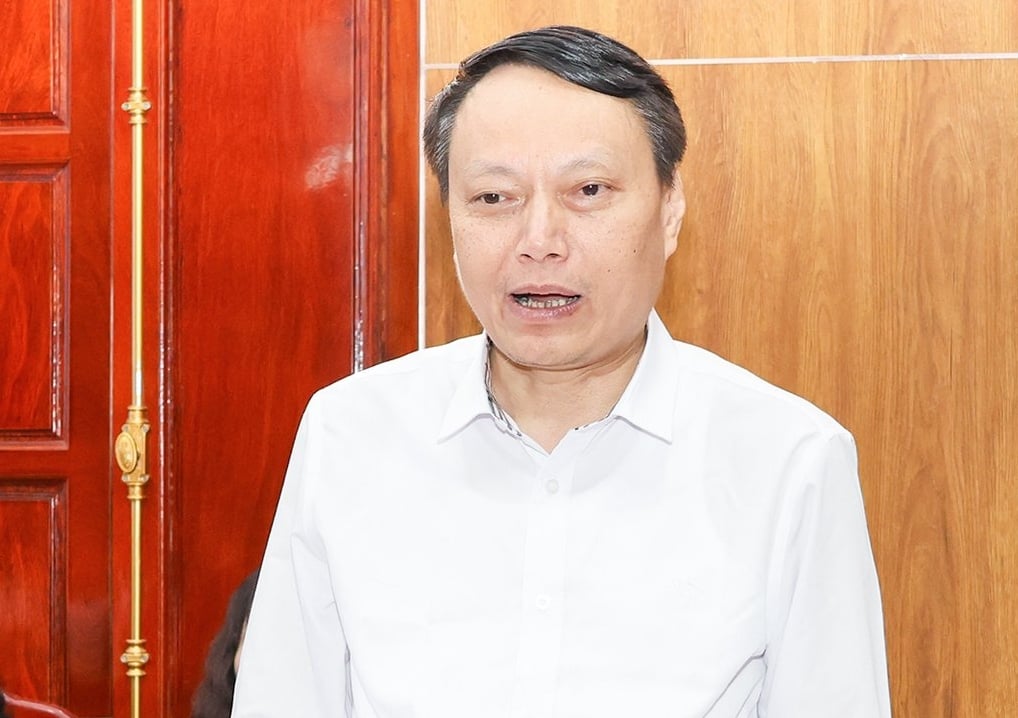Phó Chủ tịch Ủy ban Tiêu chuẩn Đo lường Chất lượng Quốc gia Trần Hậu Ngọc phát biểu kết luận buổi làm việc. Ảnh: Hữu Tình.