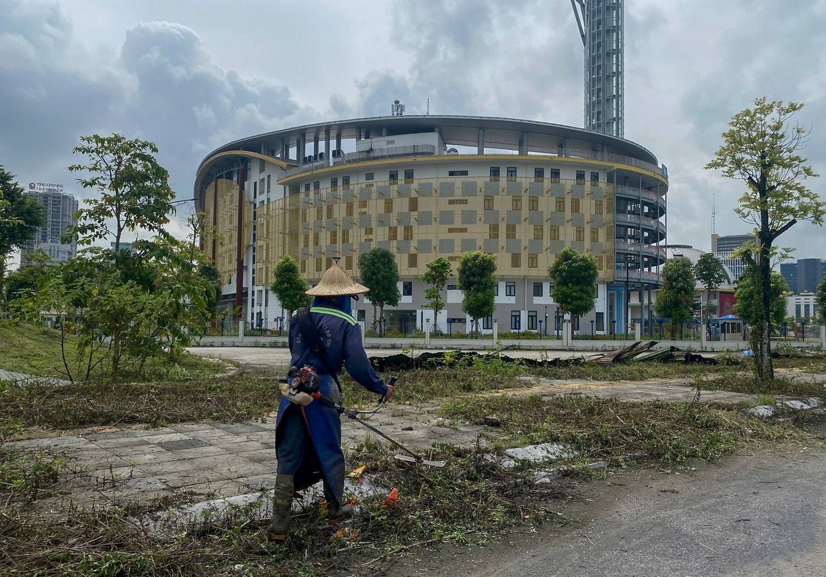 Cung thiếu nhi Hà Nội - nơi sẽ tổ chức Lễ phát động toàn dân bảo vệ môi trường Vì một Việt Nam Sáng – Xanh - Sạch - Đẹp. Ảnh: Khương Trung.
