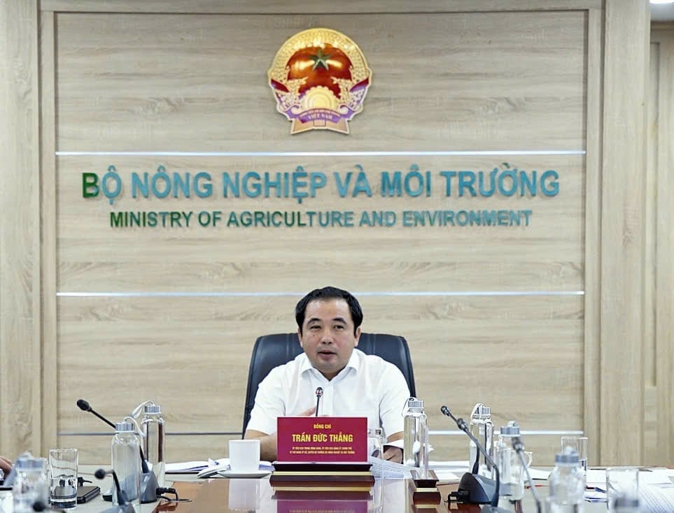 Quyền Bộ trưởng Trần Đức Thắng chỉ đạo tại cuộc họp. Ảnh: Linh Linh. Quyền Bộ trưởng Trần Đức Thắng chỉ đạo tại cuộc họp. Ảnh: Linh Linh.
