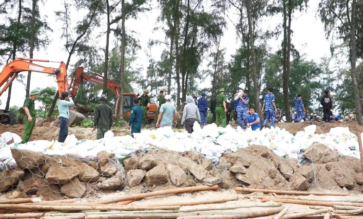 Đan rọ đá hộc kè tuyến đê. Đan rọ đá hộc kè tuyến đê.