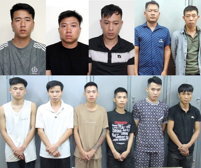 Các đối tượng trong vụ án. Ảnh: Công an tỉnh Lào Cai. Các đối tượng trong vụ án. Ảnh: Công an tỉnh Lào Cai.
