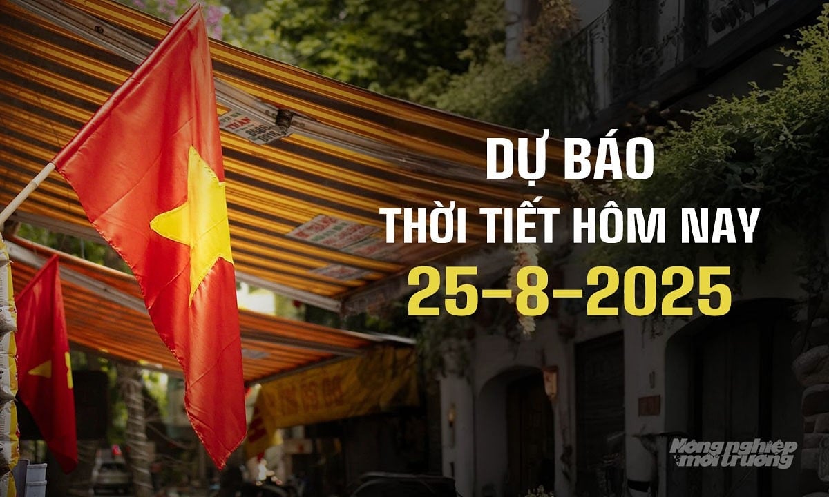 Dự báo thời tiết hôm nay 25/8/2025 trong cả nước Dự báo thời tiết hôm nay 25/8/2025 trong cả nước