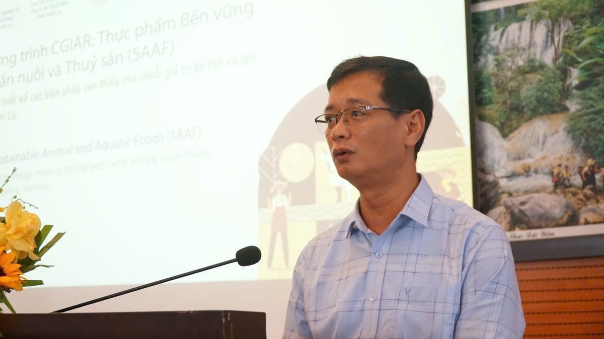 Ông Trần Dũng Tiến, Phó Giám đốc Sở Nông nghiệp và Môi trường tỉnh Sơn La đánh giá cao những kết quả mà dự án SAPLING đem lại. Ảnh: Đức Bình.