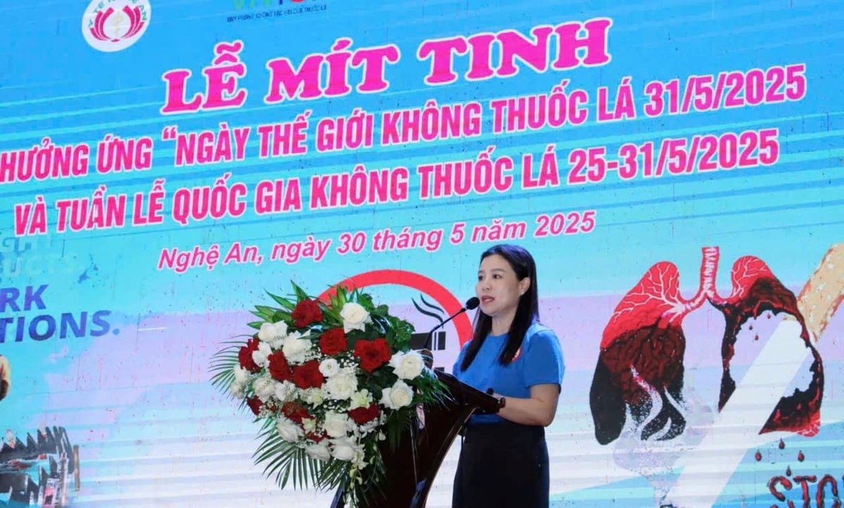 Hàng năm tỉnh Nghệ An tổ chức lễ mít tinh hưởng ứng ngày thế giới không thuốc lá. Ảnh: Phương Thúy. Hàng năm tỉnh Nghệ An tổ chức lễ mít tinh hưởng ứng ngày thế giới không thuốc lá. Ảnh: Phương Thúy.