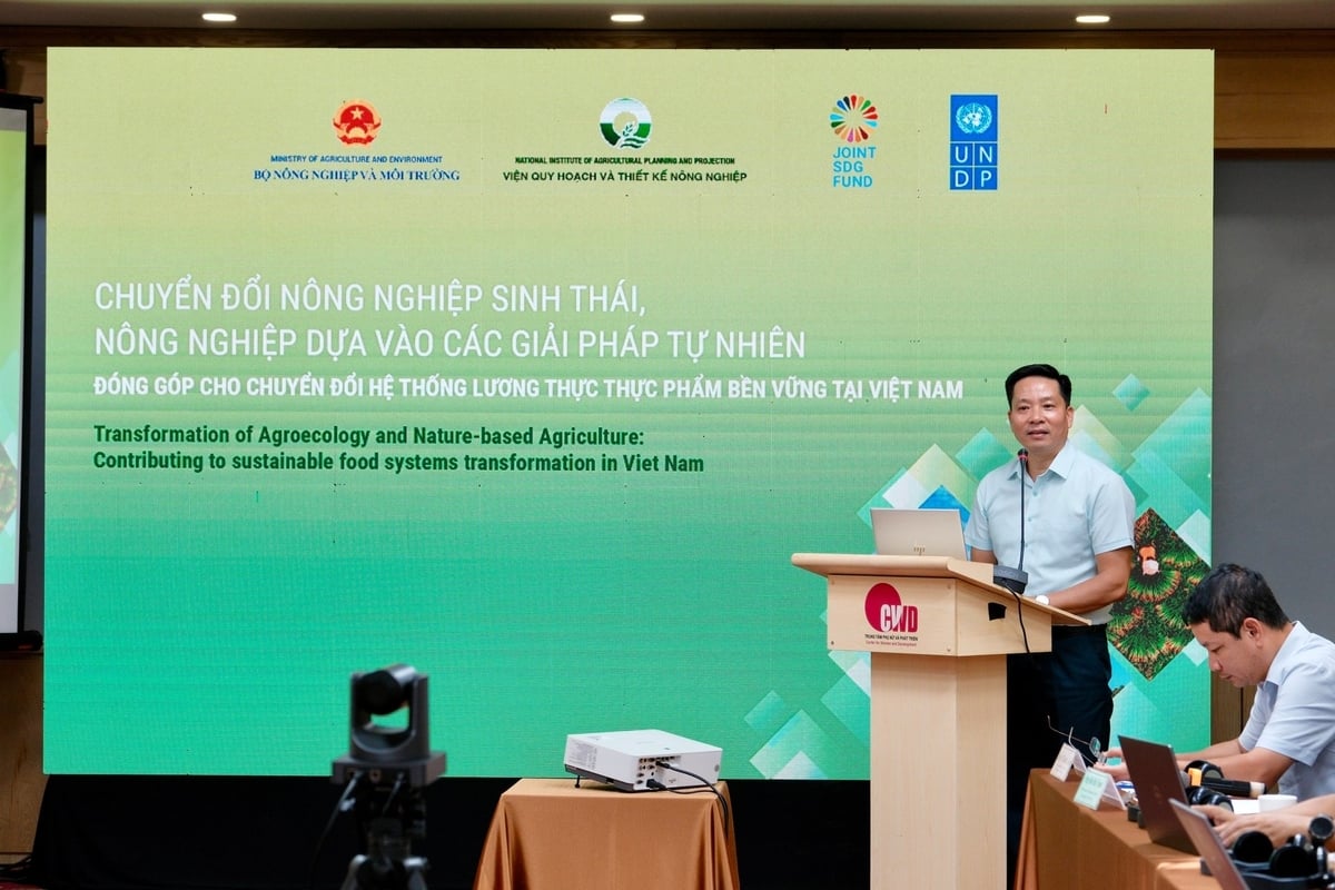 Ông Vũ Thái Trường, Trưởng Ban Biến đổi khí hậu, Năng lượng và Môi trường, UNDP tại Việt Nam, phát biểu ở hội thảo. Ảnh: Quỳnh Chi. Ông Vũ Thái Trường, Trưởng Ban Biến đổi khí hậu, Năng lượng và Môi trường, UNDP tại Việt Nam, phát biểu ở hội thảo. Ảnh: Quỳnh Chi.