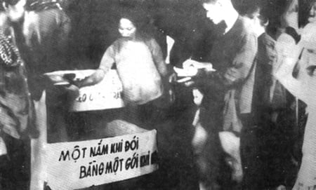 The famine of 1945 claimed the lives of more than two and a half million of people (archival photo).