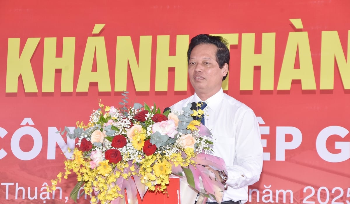 Phó Chủ tịch UBND tỉnh Đồng Tháp tin rằng Cụm công nghiệp Gia Thuận 2 sẽ sớm trở thành điểm đến hấp dẫn của các nhà đầu tư. Ảnh: Thanh Bạch. Phó Chủ tịch UBND tỉnh Đồng Tháp tin rằng Cụm công nghiệp Gia Thuận 2 sẽ sớm trở thành điểm đến hấp dẫn của các nhà đầu tư. Ảnh: Thanh Bạch.